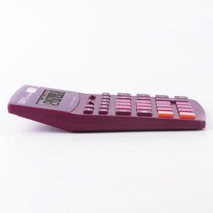 Калькулятор STAFF настольный STF-888-12-WR, 12 разрядов, двойное питание, БОРДОВЫЙ, 200х150 мм, 250454