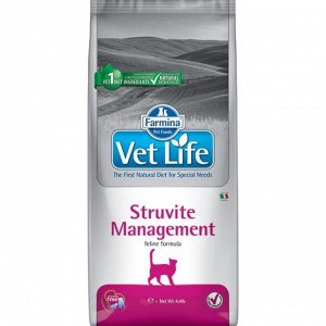 Фармина/Farmina Vet Life Cat Management Struvite корм для кошек профилактика рецидивов МКБ 400г