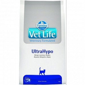 Фармина/Farmina Vet Life Cat Ultrahypo корм для кошек при неблагоприятных реакциях на пищу 400г