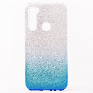 Чехол-накладка SC097 Gradient для "Xiaomi Redmi Note 8" (black/silver)