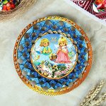 Тарелка конфетница &quot;Христос Воскресе. Ангелочки&quot;, 19,5?19,5см