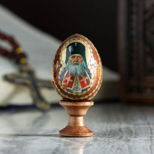 Яйцо сувенирное "Святой Лука", на подставке