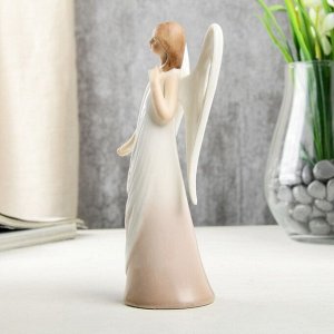 Сувенир керамика "Ангел-девушка в платье с лентами" 14,4х5,1х6,4 см