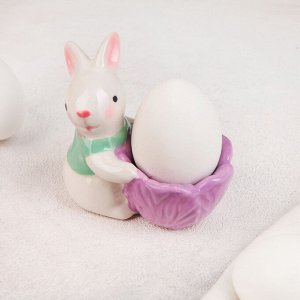 Подставка для яйца «Зайчонок», 8?5,5?7 см, цвет МИКС