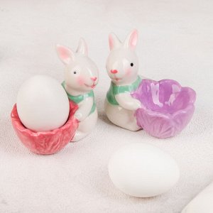 Подставка для яйца «Зайчонок», 8?5,5?7 см, цвет МИКС