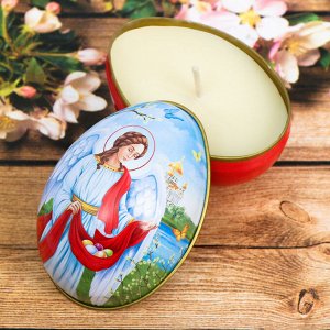 Пасхальная свеча в баночке «Христос Воскресе! Ангел»