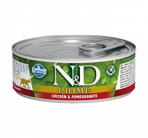 Фармина/Farmina конс. N&D Prime корм для котят Курица с гранатом 80г