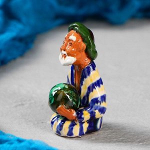 Фигурка керамическая Узбек с арбузом 8 см, МИКС