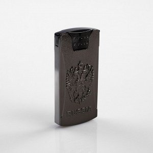 Зажигалка электронная "Герб России", USB, спираль, золотистая, 3.5х7 см