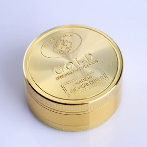 Измельчитель для табака "Gold", на магните, с ситом,  d=5 см