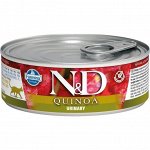 Фармина/Farmina конс. N&amp;D Quinoa корм для кошек при МКБ 80г