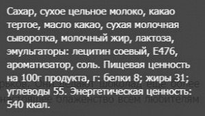 Шоколад молочный пористый, Русский шоколад, 90 гр.