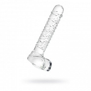 Нереалистичный фаллоимитатор Sexus Glass, стекло, прозрачный, 21 см