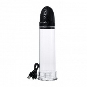 Помпа для пениса Erotist Man up pump, вакуумная, прозрачная, 12 см