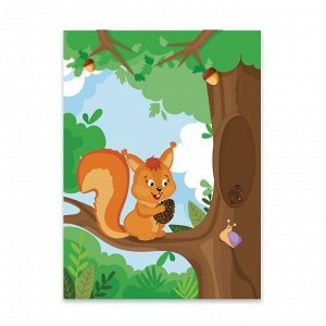 Аппликации для Детей В Лесу объемные наклейки для самых маленьких