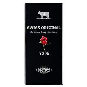 Шоколад SWISS ORIGINAL 72% Горький Клюква 100 г 1уп.х 10шт.