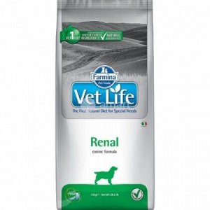 Фармина/Farmina Vet Life Dog Renal корм для собак при почечной и сердечной недостаточности 2кг