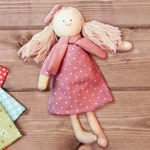 Набор для создания подвесной игрушки из ткани «Девочка с бантиком»