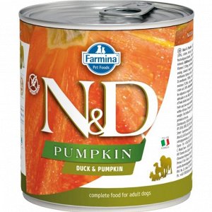 Фармина/Farmina конс. N&D Pumpkin корм для собак Утка с Тыквой 285г