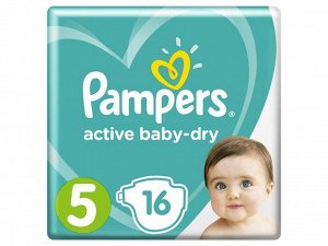 PAMPERS Подгузники Active Baby Junior Стандартная Упаковка 16