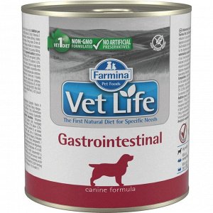 Фармина/Farmina конс. Vet Life Gastrointestinal корм для собак при заболеваниях ЖКТ 300г*6