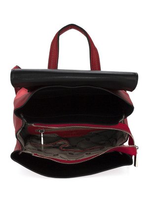 LACCOMA рюкзак 9735-красный натуральная кожа полиэстр