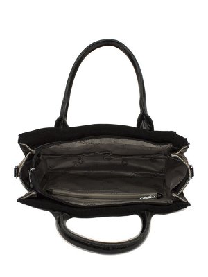 LACCOMA сумка 552340-чёрный натуральная замша, искусственная кожа полиэстр
