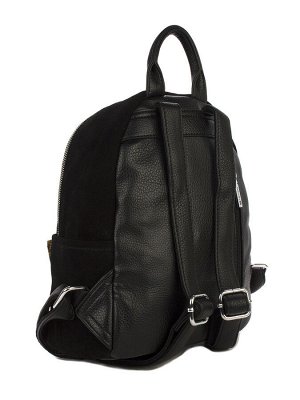 LACCOMA рюкзак 571979-1-чёрный натуральная замша, искусственная кожа полиэстр