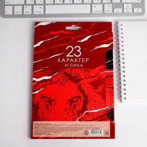 Набор: ежедневник и ручка «23 февраля ЛЕВ»