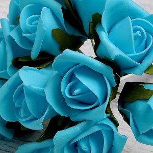Букет "Роза" 13 цветков, голубой