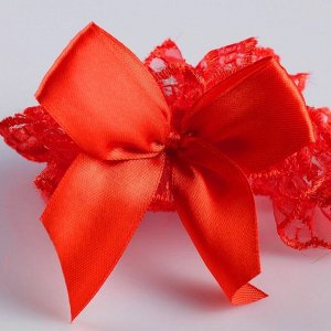 Подвязка для невесты "Николь", красная