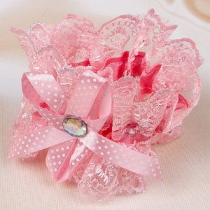 Подвязка для невесты "Николь", розовая