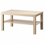 ЛАКК Журнальный стол, под беленый дуб, 90x55 см
