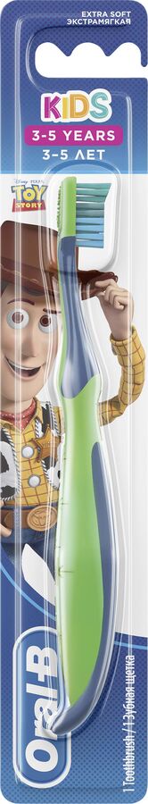 ORAL_B Зубная щетка Kids для детей (3-5) Toy Story Экстрамягкая 1шт