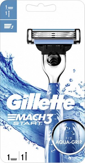 GILLETTE Mach 3 Start безопасная бритва с 1 сменной кассетой