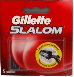 GILLETTE SLALOM Cменные кассеты для бритья 5шт