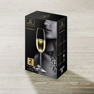 WILMAX Crystalline Набор бокалов для шампанского 2шт. 230мл WL-888005/2C