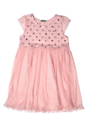#90873 Платье св.розовый/т.синий