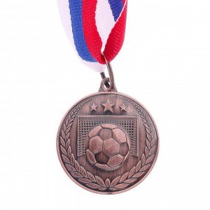 Медаль тематическая «Футбол», бронза, d=3,5 см