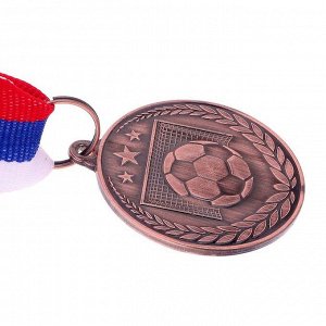 Медаль тематическая «Футбол», бронза, d=3,5 см