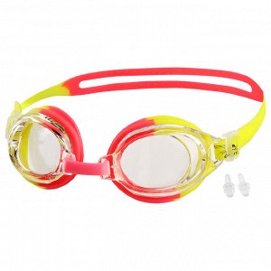 Очки для плавания + беруши, цвета МИКС