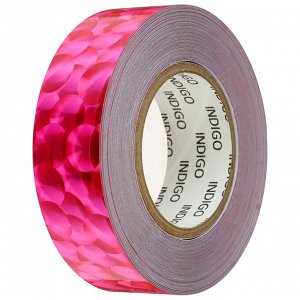 Обмотка для обруча с подкладкой INDIGO 3D BUBBLE 20 мм * 14 м, цвет розовый