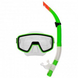 Набор для плавания, 2 предмета: маска и трубка PVC, цвета МИКС
