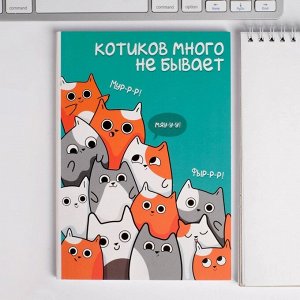 Art Fox Набор: ежедневник и ручка  &quot;Котиков много не бывает&quot;