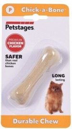 Petstages игрушка для собак Chick-A-Bone косточка с ароматом курицы 8 см очень маленькая СКИДКА 80%
