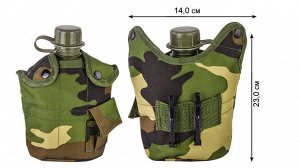 Армейская фляга с котелком в подсумке