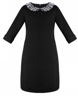 Чёрное школьное платье для девочки 78966-ДШ18