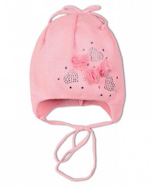 Розовая шапка для девочки 26291-ПШ16