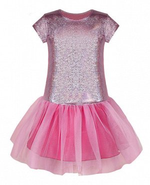 Нарядное розовое платье для девочки 83272-ДН19