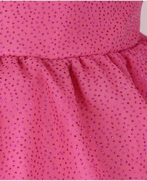 Коралловое нарядное платье для девочки 84325-ДН19